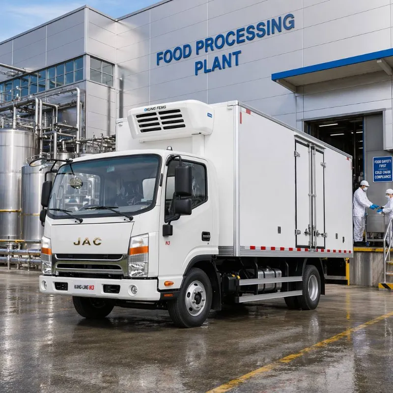 3Ton Refrigerated Truck with Carrier Reefer Unit Cold Chain Transport
